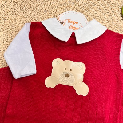 Saída de Maternidade Ryan- Vermelho Saída de Maternidade Ryan- Vermelho